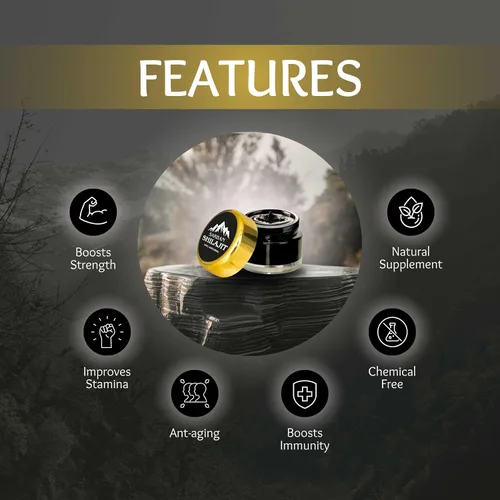 Miniatura 2 de Shilajit para hombres y mujeres – 60 porciones de resina Shilajit orgánica seca al sol orgánica y pura del Himalaya con ácido fúlvico y más de 85