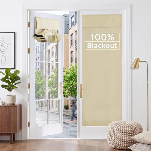 Miniatura 28 de RYB HOME 2 Paneles Cubierta de Ventana de Puerta de Aula, Persianas Opacas para Ventanas y Puertas de Aula Cubierta Persianas de Confinamiento