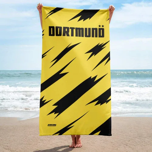 Miniatura 2 de Dortmund 20-21 Home Jersey - Toalla de playa de fútbol