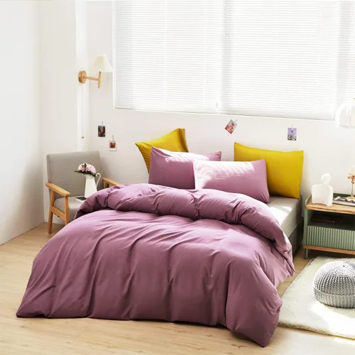 Miniatura 3 de Wellboo Juegos de Edredones Morados Tamaño King Ropa de Cama Morado Polvoriento Edredones de Algodón Modernos Lila Suaves Colchas para Mujeres Niñas