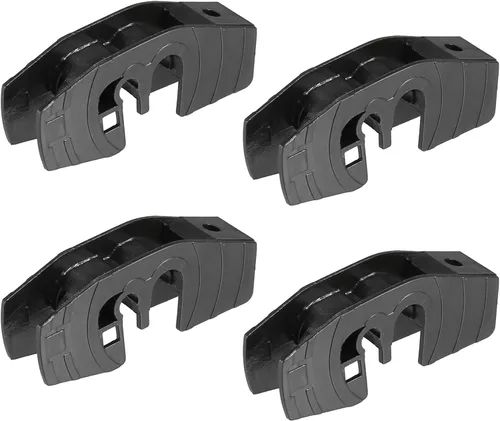 ACROPIX - Juego de 4 adaptadores universales para brazo de limpiaparabrisas delantero, tipo A, color negro