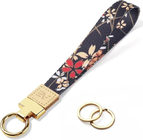 Miniatura 48 de EcoVision - Llaveros lindos con correa para llaves, llavero de muñeca para mujer, correa de insignia con 2 argollas para llaves