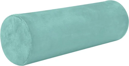 Miniatura 20 de Almohada cervical azul claro y verde azulado para aliviar el dolor de cuello, almohada redonda para el cuerpo, almohada de apoyo lumbar para cama