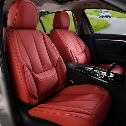 Miniatura 26 de Coverado Juego completo de fundas de asiento de automóvil, fundas de asiento para automóviles, fundas de asiento de coche beige para asientos