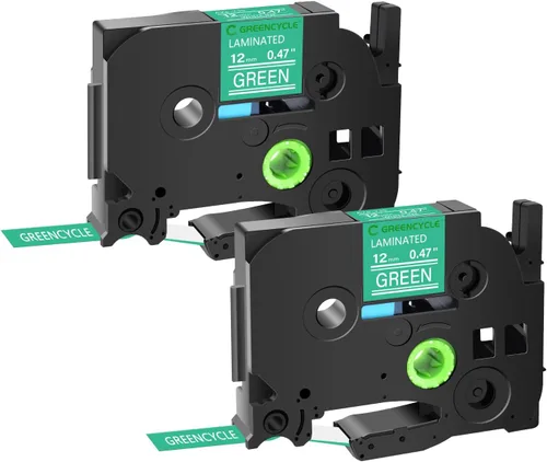 Miniatura 47 de GREENCYCLE TZe-111 - Cinta adhesiva transparente laminada de 0.23 pulgadas compatible con Brother P-Touch TZ-111 TZe111, cinta negra sobre
