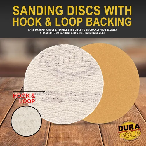 Miniatura 3 de Dura-Gold Premium Discos de Lija con Velcro de 2" Grano 180 (Caja de 30) - Discos de Papel de Lija Abrasivo de Corte Medio de Alto Rendimiento