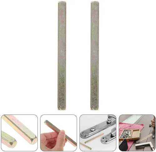 Miniatura 9 de Uonlytech Barra de husillo para manija de puerta de repuesto, 2 piezas, estilo antiguo, bisagra, perilla de puerta, husillo de repuesto para perilla
