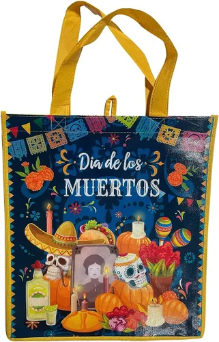 Miniatura 2 de Legacy Licensing Partners Dia De Los Muertos (Día de los Muertos) Bolsa de mano reutilizable grande coleccionable