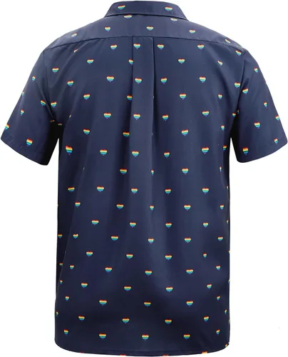 Miniatura 57 de Camisa hawaiana para hombre, con estampado floral, cómoda, con botones, casual, manga corta, ropa de playa para hombre