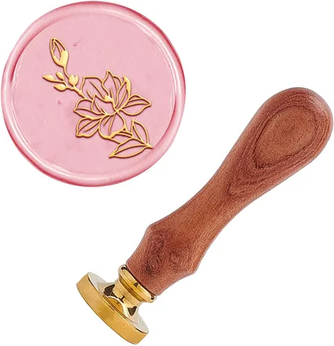 Miniatura 11 de CRASPIRE Sello de cera de estrella, cabeza de latón desmontable de bronce, con mango de madera, sello de sellado de carta de boda, invitación