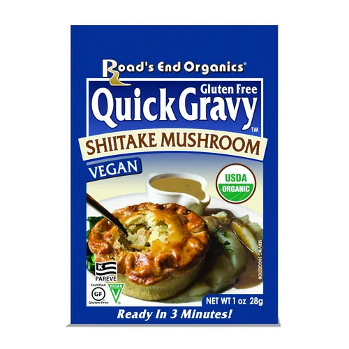 Road's End Organics Mezcla de salsa de champiñones Shiitake sin gluten, bolsa de 1 onza (paquete de 12)