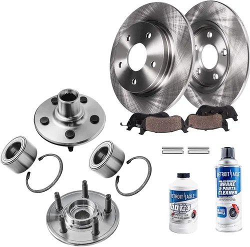 Miniatura 58 de Detroit Axle - Rotores de freno para Ford Mustang 2015 2016 2017 2018 2019 2020 2021 2022 2023 Rotores de freno de disco 2016 2017 2018 2019