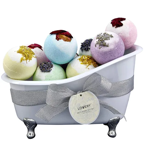 Cestas de regalo de Navidad para mujeres, regalo de vacaciones para adolescentes y niñas, bomba de baño, regalos de cuidado personal para mujeres,
