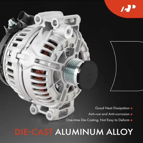 Miniatura 4 de A-Premium Alternador compatible con BMW 323i 2006-2007 2.5L, 325i 325xi 2006 3.0L, 550i 650i 750i 750Li 2006 4.8L, Z4 2006-2008 3.0L, 12V 155A CW