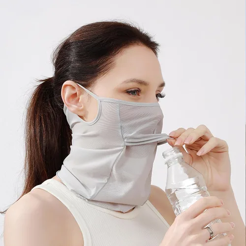 Miniatura 5 de Máscara facial con protección UV para el cuello, pasamontañas, bandana para mujer, máscara de golf