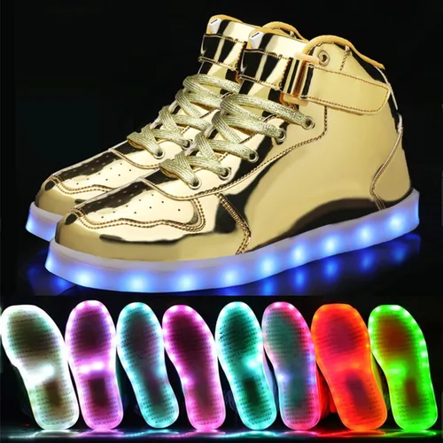 Miniatura 2 de Wooowyet Zapatos con luz LED para niños y niñas, para Halloween, Navidad