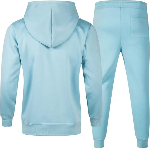 Miniatura 2 de ANGELA BEBE Conjunto deportivo para hombre, 2 piezas, sudadera con capucha y sudadera para hombre