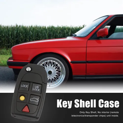 Miniatura 2 de Uxcell Carcasa de imitación con 5 botones para llave remota apropiado para Volvo S60 S80 V70 XC70 XC90