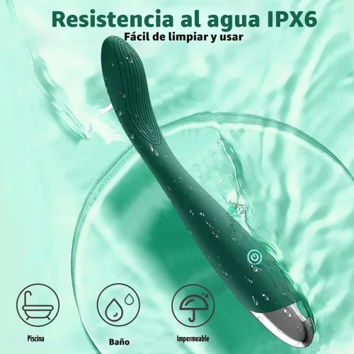Miniatura 5 de Juguetes sexuales para adultos para mujeres, vibrador de punto G del clítoris con 10 potentes modos de vibración, estimulador del pezón del Verde