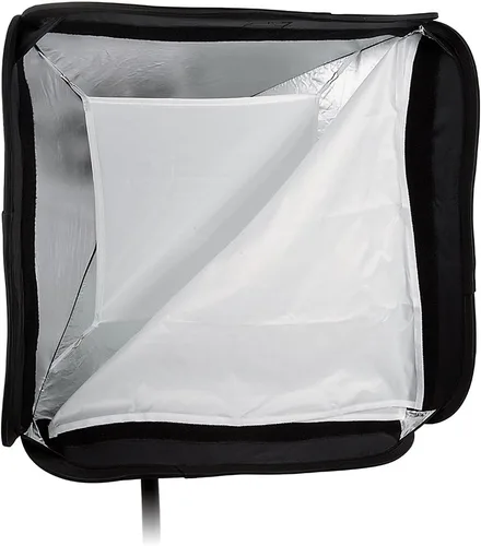 Miniatura 4 de Fotodiox Softbox plegable de 32 x 32 pulgadas, kit de flash 2X con disparadores remotos para Nikon - Dos softboxes plegables y soportes de luz