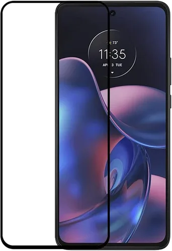 Miniatura 3 de Protector de pantalla de vidrio templado para Motorola Edge 2022 – [2 unidades] Protector de pantalla de vidrio templado negro Frontier Protector