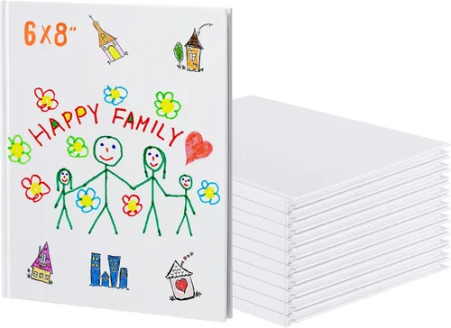 Henoyso Libros de tapa dura en blanco para que los niños escriban historias, haz tu propio libro de manualidades sin forro, cuaderno para