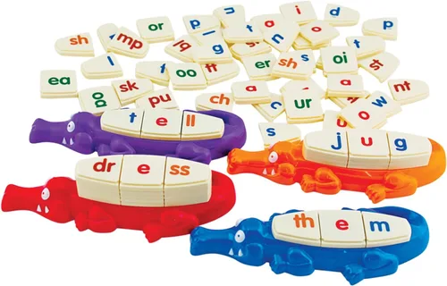 Miniatura 3 de Juego de construcción de palabras Spelligator de Junior Learning, Edades 5-9, Conciencia fonémica, 75 fichas de letras