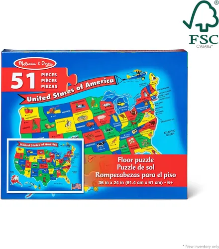 Miniatura 6 de Puzle de suelo de 51 piezas Melissa & Doug. , Multicolor/Ninguno