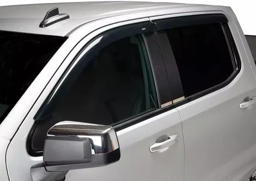 Miniatura 5 de Auto Ventshade [AVS] Protectores de lluvia de montaje exterior para Chevrolet Silverado 2007-2013, GMC Sierra 1500, CREW CAB; 07-14 Silverado/Sierra