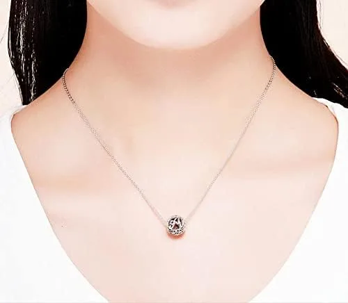 Miniatura 5 de RUKYF Dijes de letras de plata de ley 925 con inicial de la A a la Z para pulseras, collares, cuentas del alfabeto de circonita cúbica, regalos