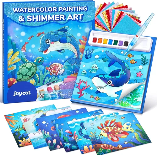Miniatura 18 de JoyCat Libros para Colorear con Agua, Actividad de Arte y Manualidades, Arte de Princesa Sin Desorden para Niños de 4-8 Años, Kits y Suministros