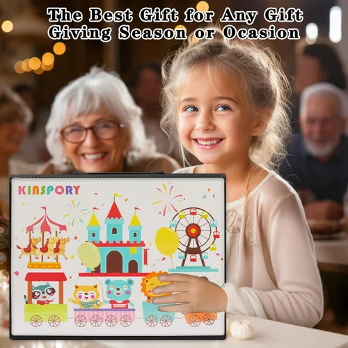Miniatura 3 de KINSPORY Kit de arte, 290 unidades de arte para manualidades, kit de colorear, caballete triple de doble cara, pasteles al óleo, crayones y lápices