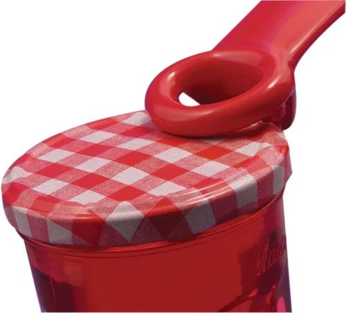 Miniatura 3 de Brix JarKey - Abridor de llaves original para frascos, paquete de 2, color rojo
