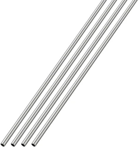 Miniatura 7 de METALLIXITY Tubo de acero inoxidable 304 (0.039 in de diámetro x 0.006 in de alto x 11.811 in de largo), 4 piezas, tubo recto, para muebles