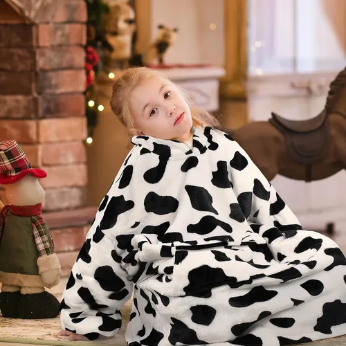 Miniatura 7 de Catalonia Sudadera tipo manta con capucha para niños, sudadera de sherpa extragrande para adolescentes jóvenes, idea de regalo Dálmata- Niños