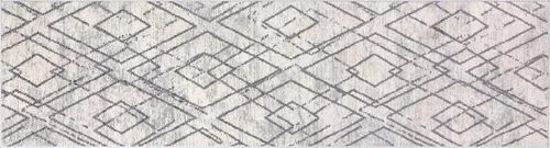 Gertmenian 19603 - Alfombra bohemia abstracta III moderna para sala de estar, cocina, alfombra de área bohemia, 2 x 8 pies, color gris, beige,