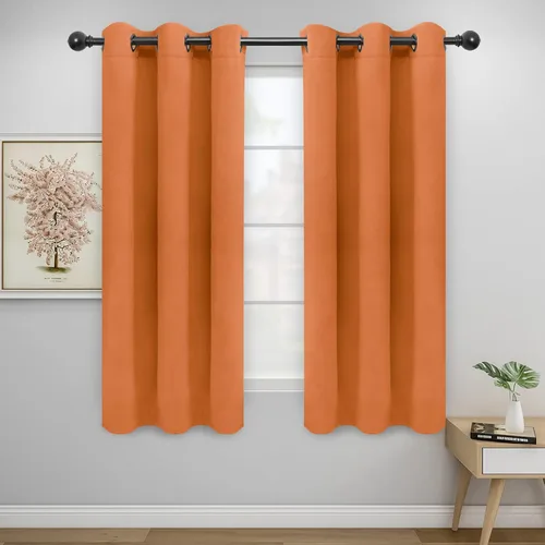 Miniatura 302 de Easy-Going - Cortinas opacas para dormitorio, aislamiento térmico sólido con ojales, cortinas de ventana para reducción de ruido, cortinas
