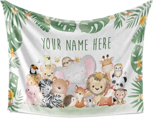 Miniatura 8 de Mantas de bebé personalizadas con nombre Manta de oso personalizada para bebés niñas y niños Manta unisex de forro polar suave y cálida Minky