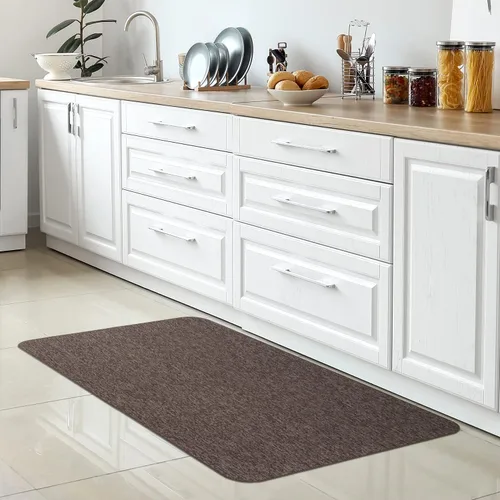 Miniatura 2 de House, Home and More Alfombra antideslizante para interiores, color gris guijarro, 2 pies x 3 pies