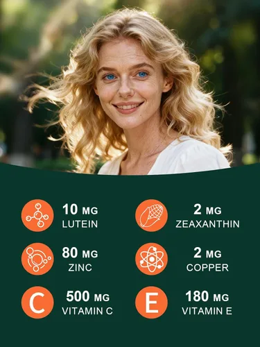 Miniatura 2 de AREDS 2 Vitaminas para los ojos, paquete de 2, suplemento de luteína y zeaxantina