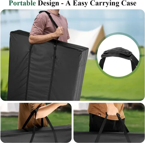 Miniatura 4 de Bolsa de almacenamiento plegable para mesa de tarjetas, bolsas de transporte para mesas cuadradas de 32 x 32 pulgadas, bolsa de almacenamiento