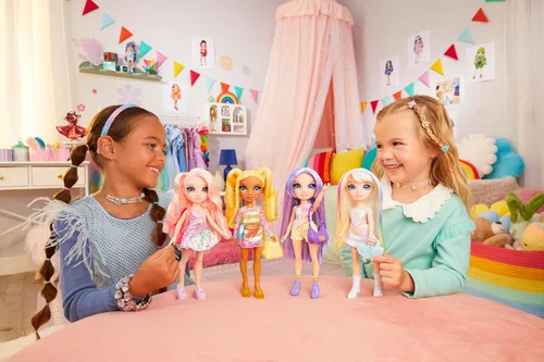 Miniatura 7 de Rainbow High My Fashion Style Bella, muñeca de moda rosa de 11 pulgadas con traje llamativo, bolso elegante, gran regalo de juguete para niñas de 4