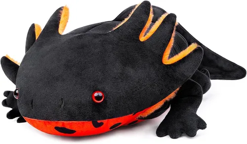 Miniatura 5 de Peluche de Ajolote Grande – Animal de Peluche de Ajolote Negro con Peso Súper Grande, 30 Pulgadas de Largo, Adorables Anfibios Ambystoma