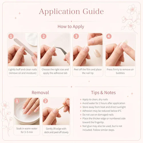 Miniatura 5 de Sun&Beam Nails Uñas a presión hechas a mano medianas con diseño de concha rosa metálica con acabado brillante, 10 piezas para uso diario y ocasiones