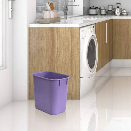 Miniatura 5 de Acrimet Papelera para escritorio, 3.25 galones, 13 cuartos de galón, 12 litros, basurero (plástico) (color morado) (juego de 4)