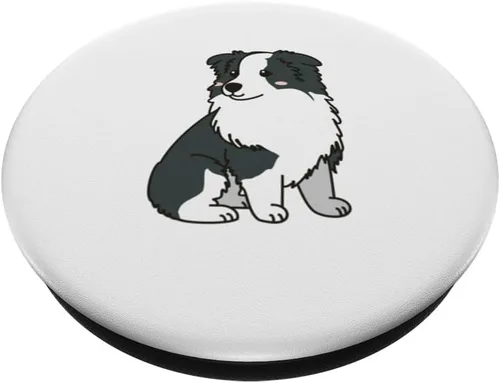 Miniatura 2 de Kawaii Border Collie PopSockets Swappable PopGrip