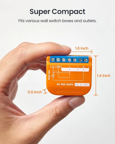 Miniatura 9 de SwitchBot Interruptor de relé inteligente (interruptor de relé 1PM US)