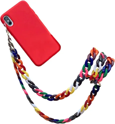 Miniatura 23 de Beaded Phone Charm Lanyard Strap Crossbody Fixed Beads Pearl Neck Chain