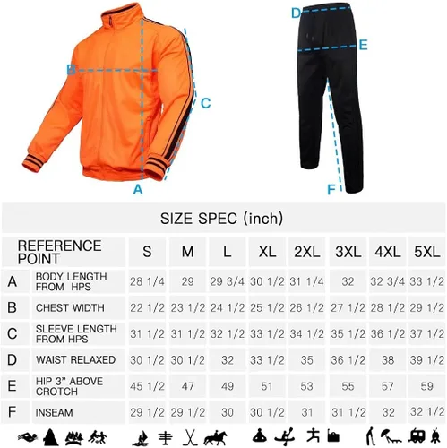 Miniatura 6 de AKsit Conjunto deportivo de 2 piezas con capucha para hombre, conjunto deportivo de moda