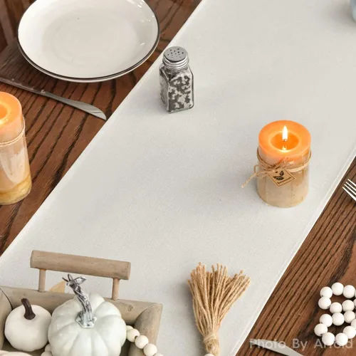 Miniatura 7 de Artoid Mode Aqua Hello - Camino de mesa de otoño con hojas de calabaza, decoración de mesa de comedor de cocina de otoño de temporada